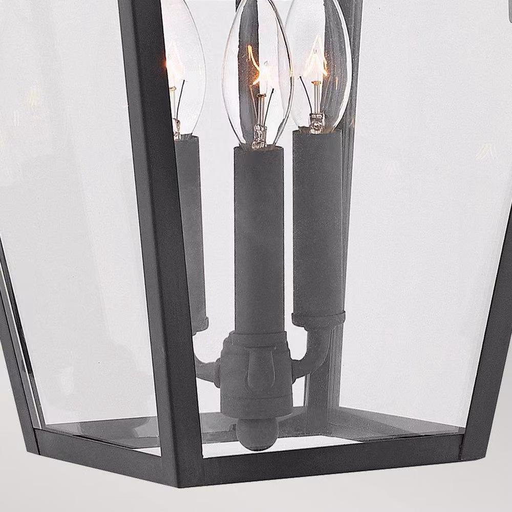 Netlighting Hinkley Alford Place Outdoor Wall Lantern in Museum Black with IP44 Rating – 3