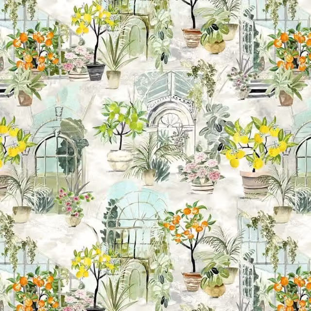 Terrys Glasshouse Fabric Citrus Multicolour Cotton Adult Towel
