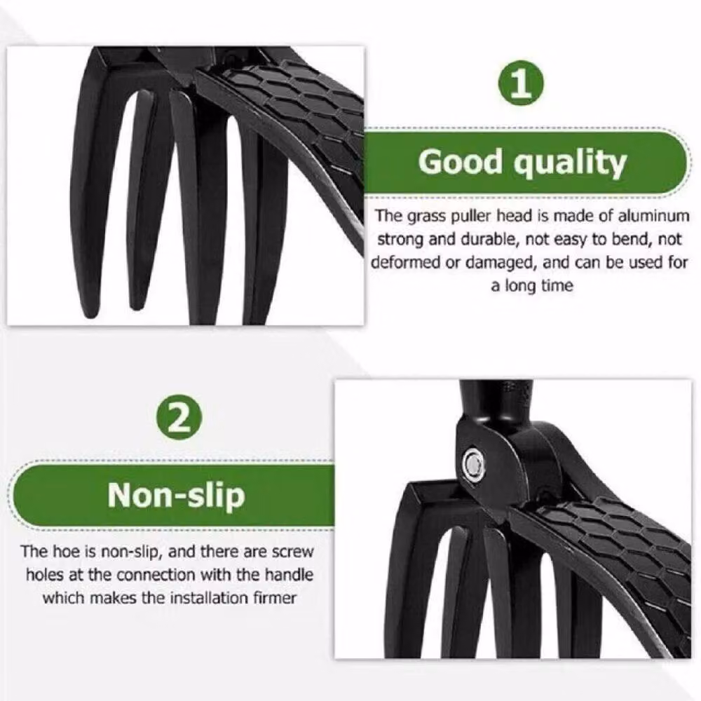 Nordara Manual Stand Up Weed Puller Claw Root Remover in Black – 4