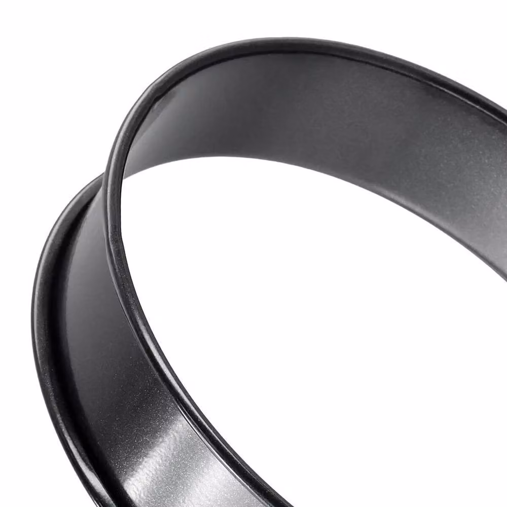 PAWNORA 8 Pack Black Stainless Steel Round Muffin and Crumpet Rings – 4