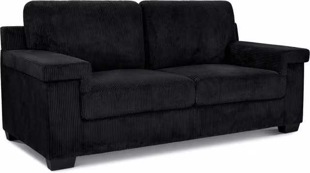 Bravich Enzo Jumbo Corduroy Sofa in Black