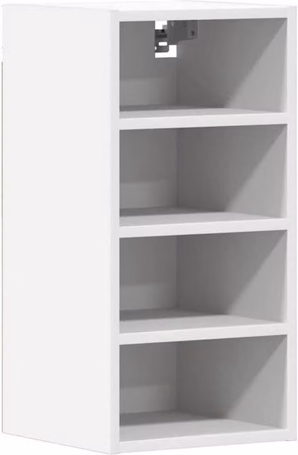 Berkfield Home White Wall Mounted Hanging Kitchen Cabinet with Internal Shelves and Hinged Doors, W/D/H: 30 x 29.5 x 60 cm