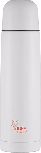 XD Design Stainless Steel Vacuum Insulated Leakproof Flask, White, 500 ml