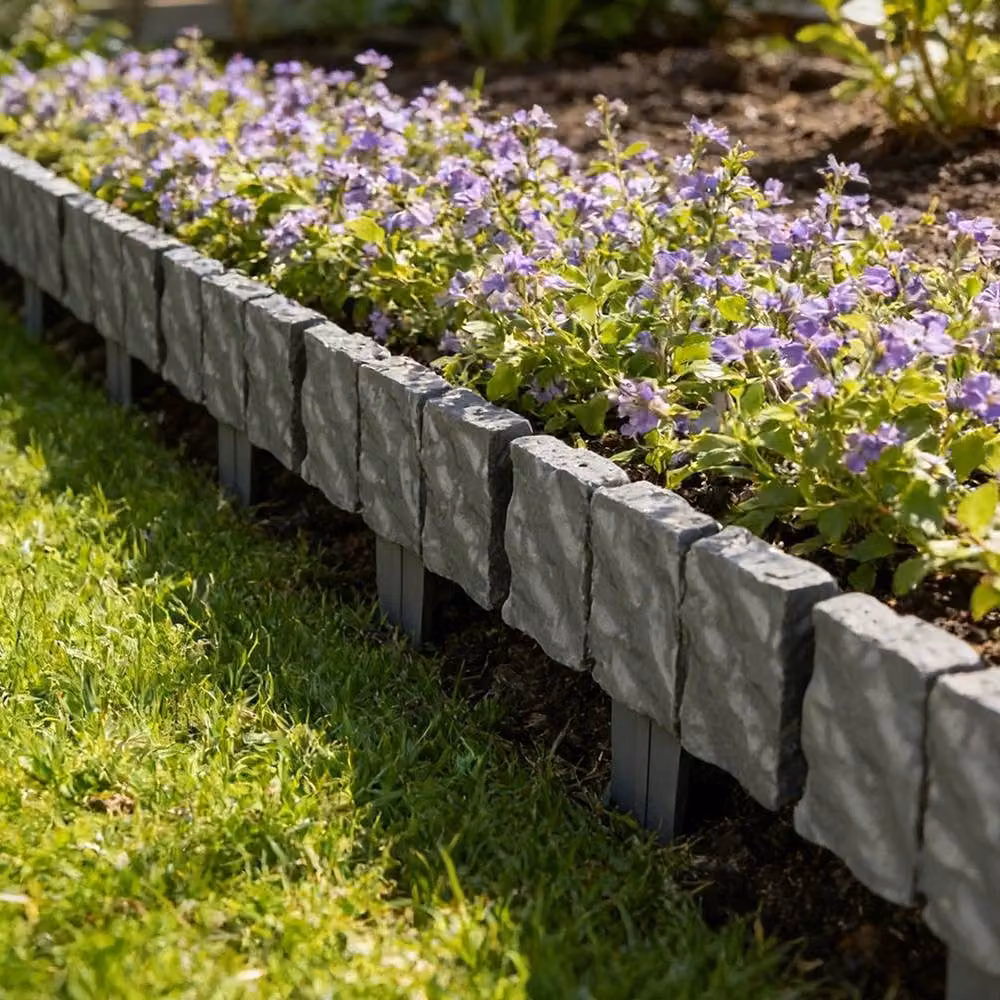 Kelvenix Grey Plastic Edging Plant Border – 4
