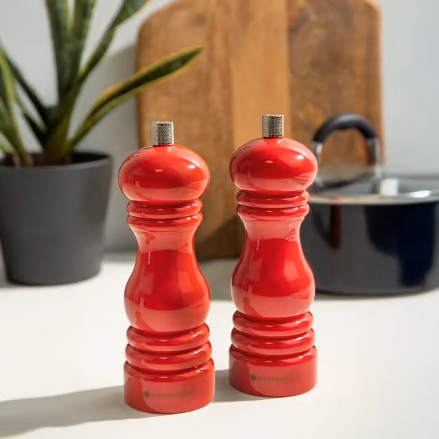 MasterClass Ceramic Capstan Mill, Red, 17 cm