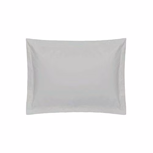 Belledorm Premium Blend 500 Thread Count Mako Satin Oxford Pillowcase in Grey
