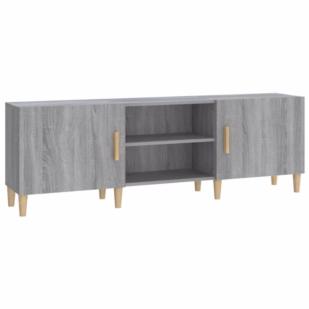Berkfield Home Grey Sonoma TV Cabinet in Engineered Wood W/D/H: 150 x 30 x 50 cm – 2