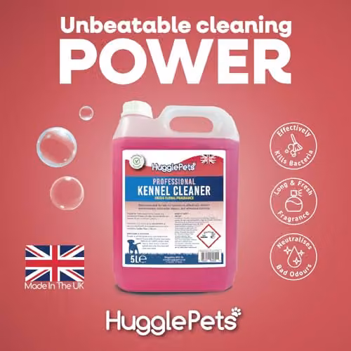 HugglePets Domestic Kennel Cleaner 5L Fresh Floral Fragrance Pink Pet-Safe Disinfectant and Deodoriser – 2