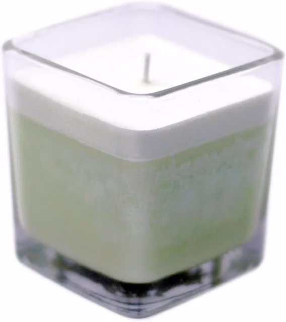 KDMD White Label Bamboo Soy Wax Jar Candle in Green