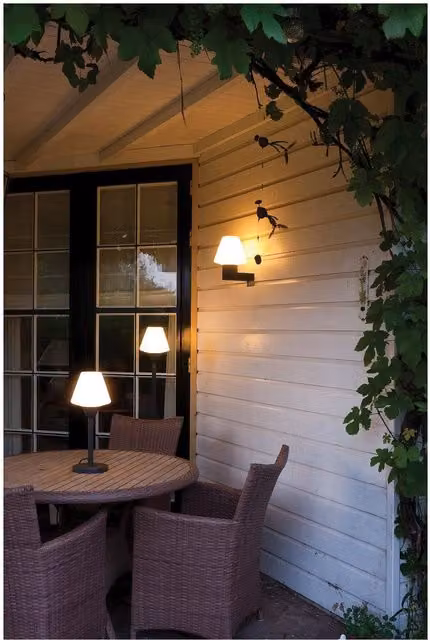 Luxform Melville Modern Anthracite Garden Wall Light – 2