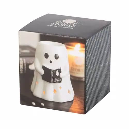 Something Different Wholesale Ghost Stories Ceramic Halloween Oil Burner and Tealight Warmer in White – 3