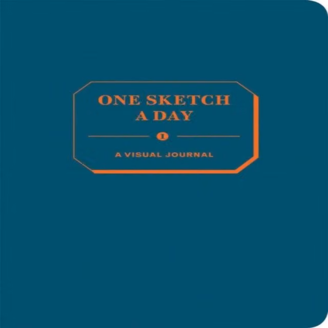 Chronicle Books One Sketch a Day Journal in Petrol Multicolour