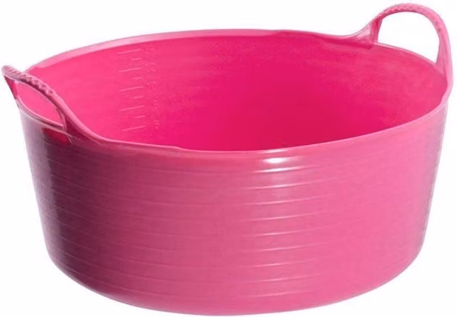 Red Gorilla Tubtrug Small Shallow Pink 15L Plastic Tub