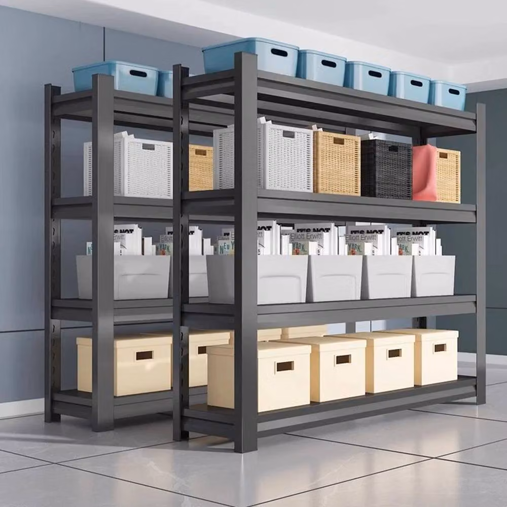 EONLION 5 Tier Boltless Garage Storage Shelving Steel Racking, Black, W/D/H: 100 x 50 x 200 cm – 3