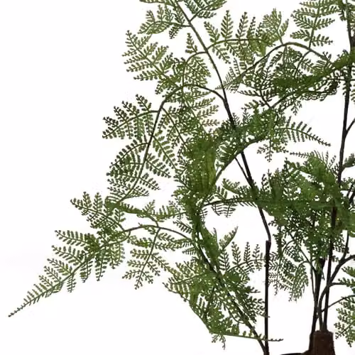 Leaf Artificial Moss Base Fern Foliage Plant in Green, Height: 90 cm – 6