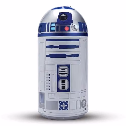 Menkind Star Wars R2-D2 Mini Fridge with Lights and Sounds in White and Multicolour