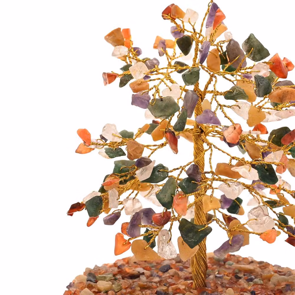 Serenity Small Multi-Coloured Gemstone Dome Tree in Green – 2