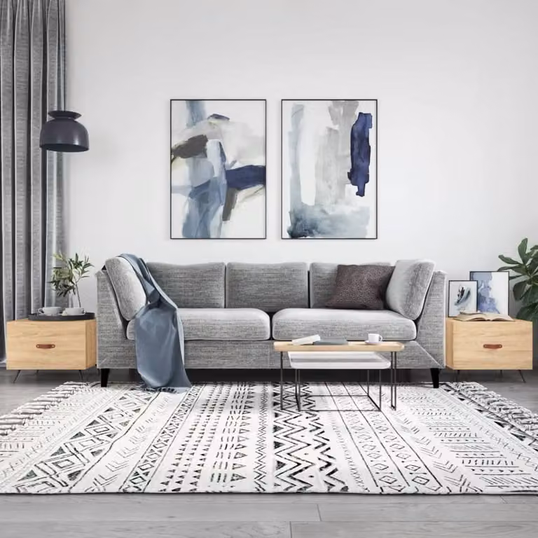 Berkfield Home Set of 2 Sonoma Oak Coffee Tables in Light Oak, W/D/H: 50 x 50 x 40 cm