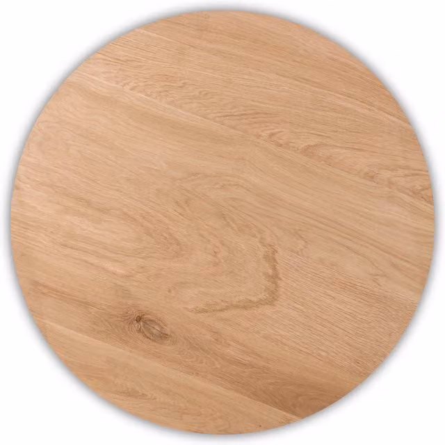 Elm Home And Garden Round Boho Coffee Table with Oak Wood Top and Rope Design in Beige, Grey or Brown