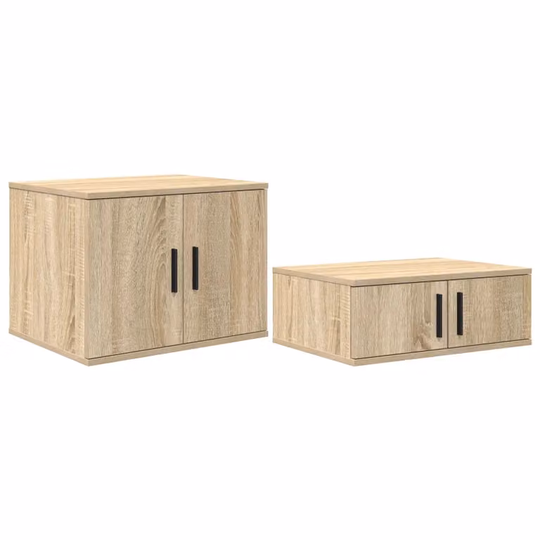 Berkfield Home Sonoma Oak Storage Cabinet in Beige, W: 103 cm, D: 41 cm, H: 40 cm