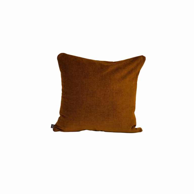 Dome Deco LILY Square Plain Cushion in Brown