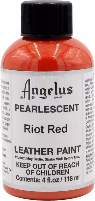 Angelus Acrylic Leather Paint in Red, 4oz