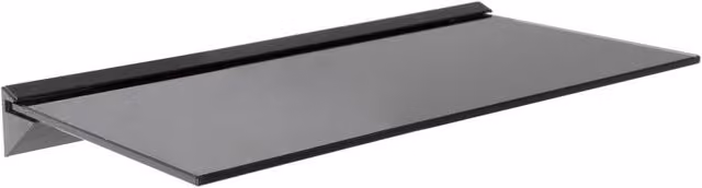 AVF Black Glass Floating Wall Mounted Shelf, W: 60 cm, D: 25 cm – 1