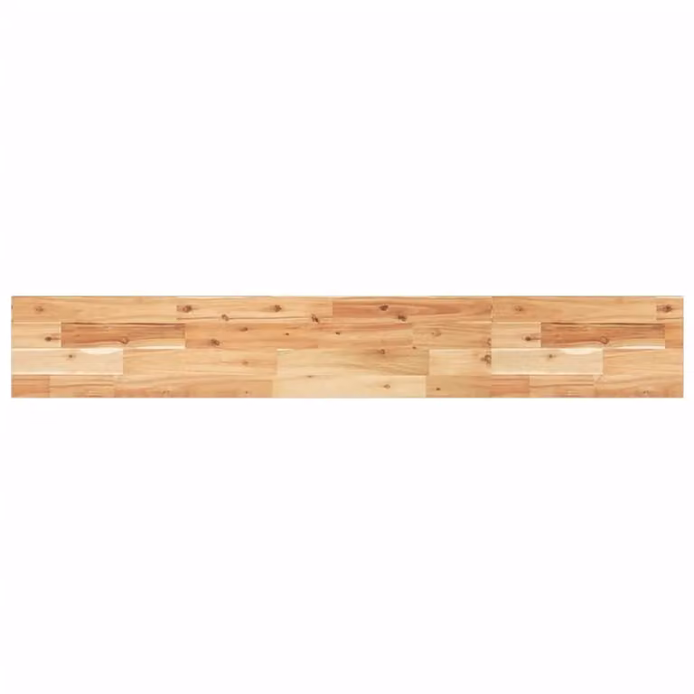 Berkfield Home Floating Acacia Wood Shelf, Brown, W/D/H: 160 x 20 x 2 cm