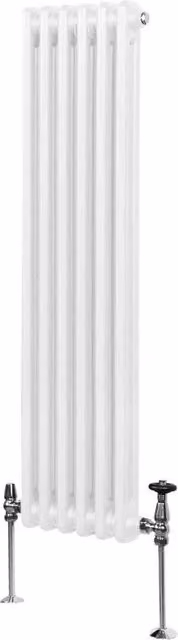 Monstershop Traditional 2 Column Steel Radiator, White, H: 150 cm, W: 29.2 cm, D: 7 cm – 1