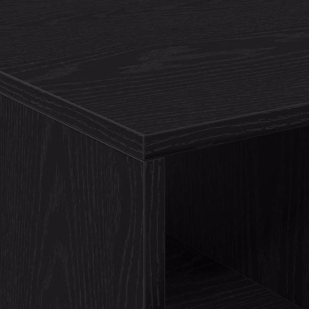 Berkfield Home Traditional Coffee Table in Black Oak, W/D/H: 90 x 50 x 36.5 cm – 5