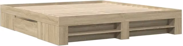 Berkfield Home Sonoma Oak Super King Bed Frame with Drawers, W/D/H: 183 x 203 x 33 cm – 1