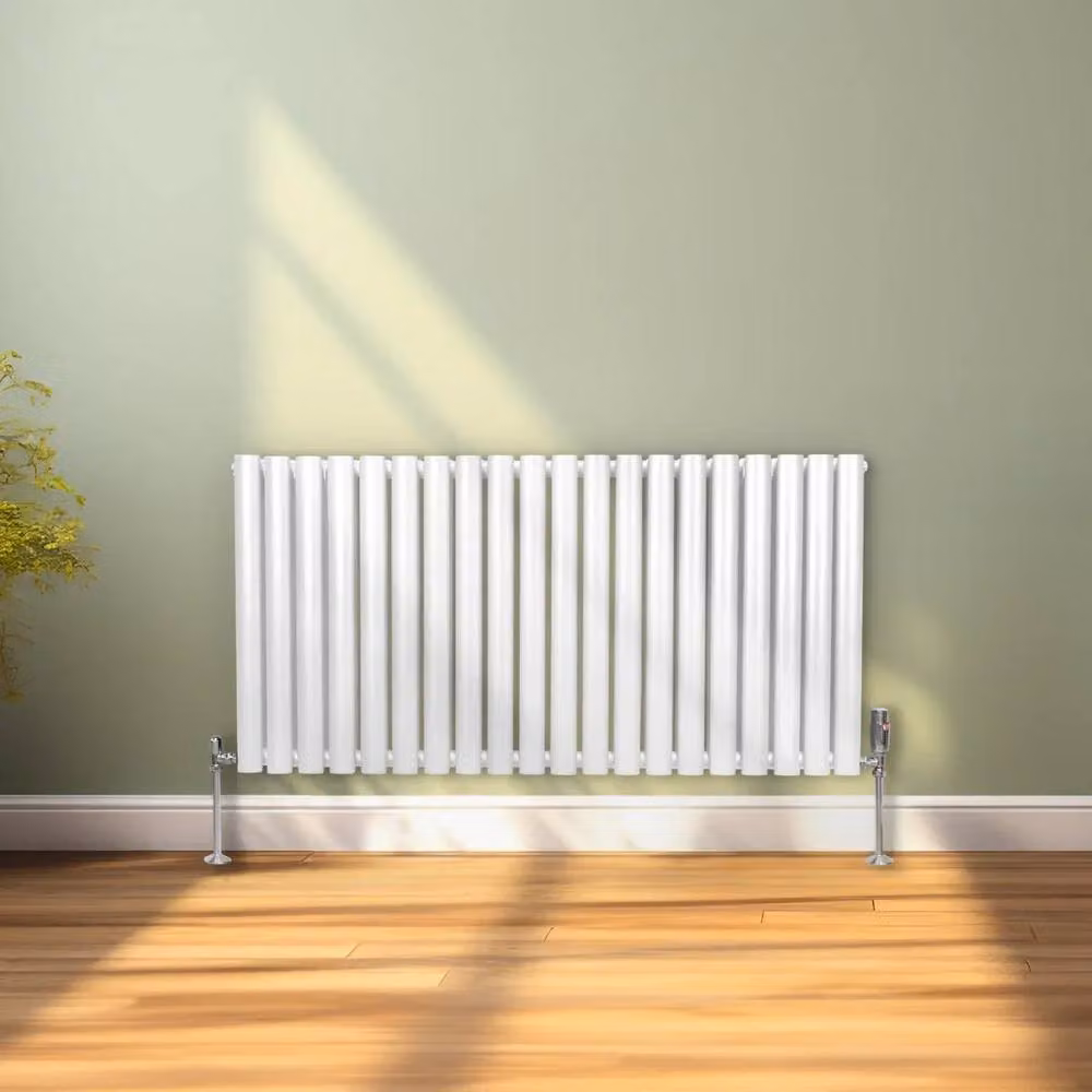 Monstershop Oval Column Radiator in White, H 120 cm x W 60 cm – 2