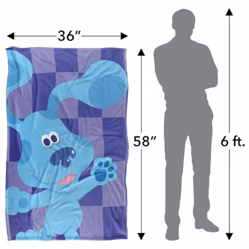 LOGOVISION Blue Silky Touch Super Soft Fleece Throw Blanket for Children, W: 91 cm, D: 147 cm – 2