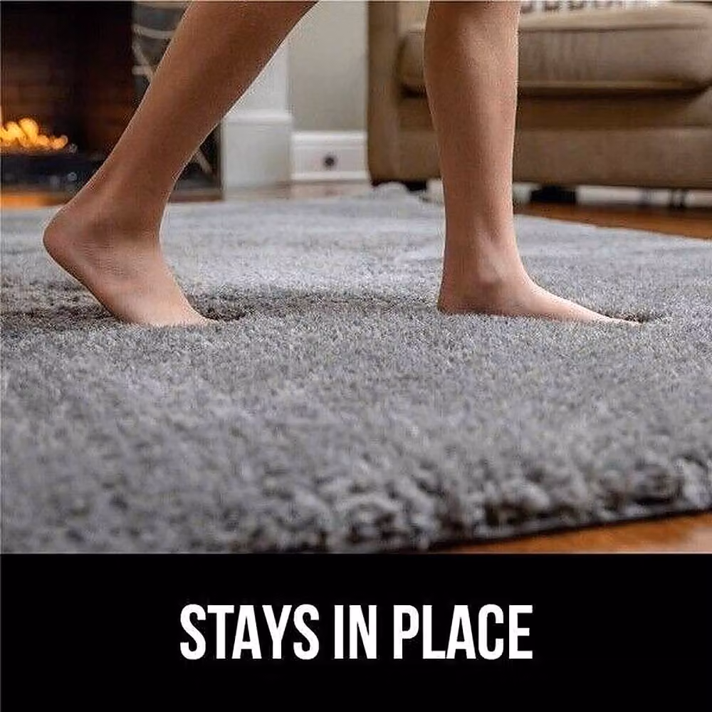 YnysTec Black Fluffy Soft Shaggy Rug, W/D: 160 x 120 cm – 3