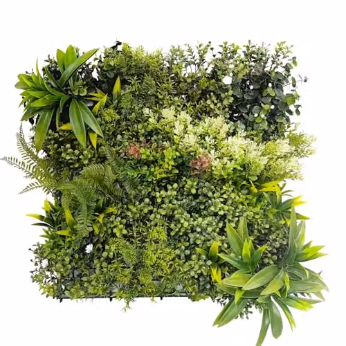 Ark Mat Meadow Nest Artificial Floral Wall Panel in Green and Purple, W: 50 cm, H: 150 cm – 2
