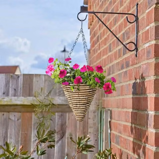 Garden Mile Brown Cone Hanging Basket Planter, Diameter: 30.48 cm