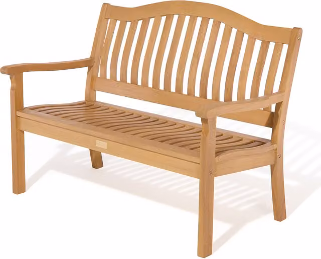 Rowlinson Hemsway 2 Seat Classic Wooden Bench in Brown