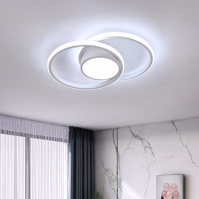 Goeco Modern Round LED Ceiling Light, 42W, White, Diameter: 40 cm, 6500K Cool White – 1