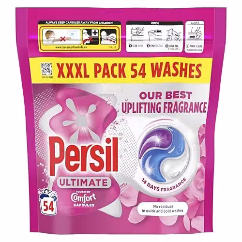 Persil Ultimate Touch of Comfort Washing Capsules, 54 Washes – 1