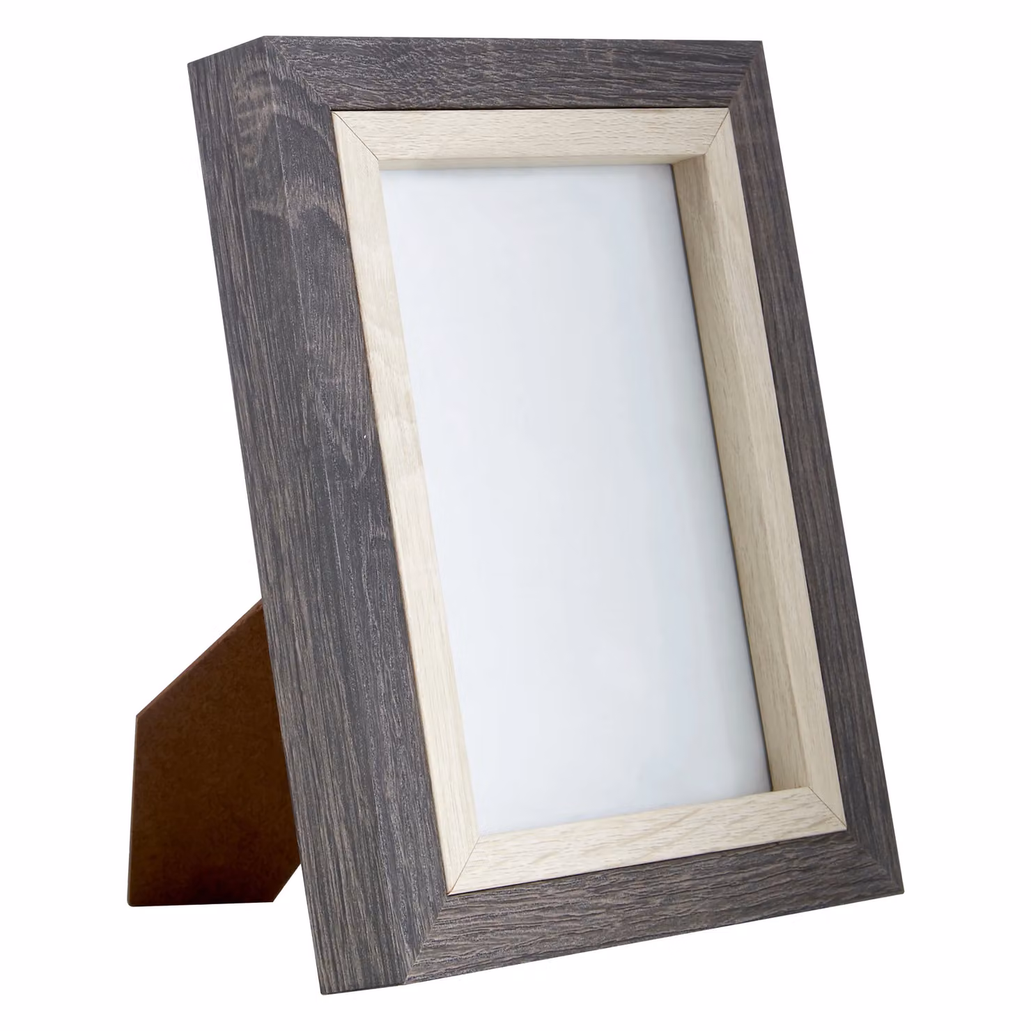Orsina Box Two Tone Rectangular Single Tabletop Photo Frame in Grey – 3