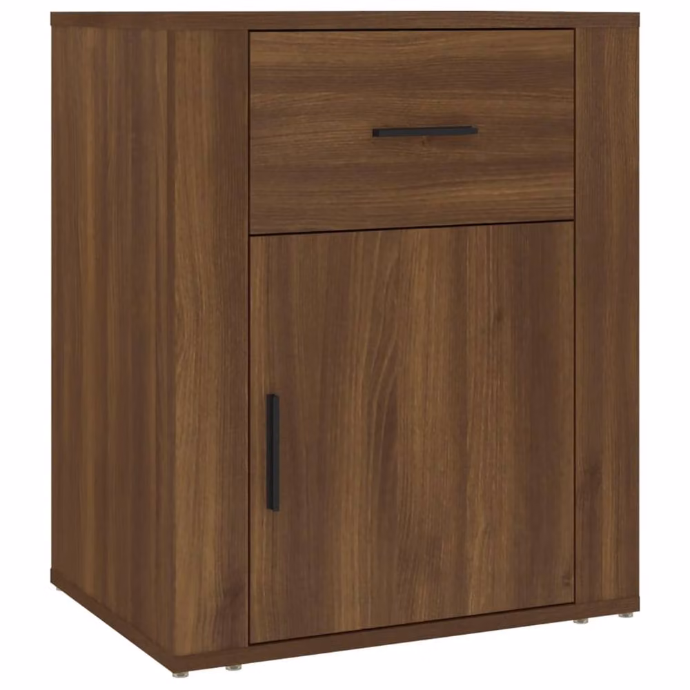 Berkfield Home Classic Bedside Cabinet in Brown Oak, W/D/H: 50 x 36 x 60 cm – 2