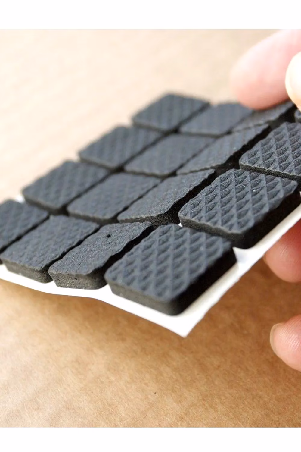 Neel Blue Black Square Furniture Foam Pads for Table and Chair Legs, 26 x 26 mm – 4
