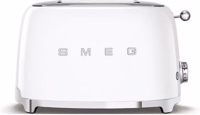 Smeg TSF01 Retro 2 Slice Toaster in White