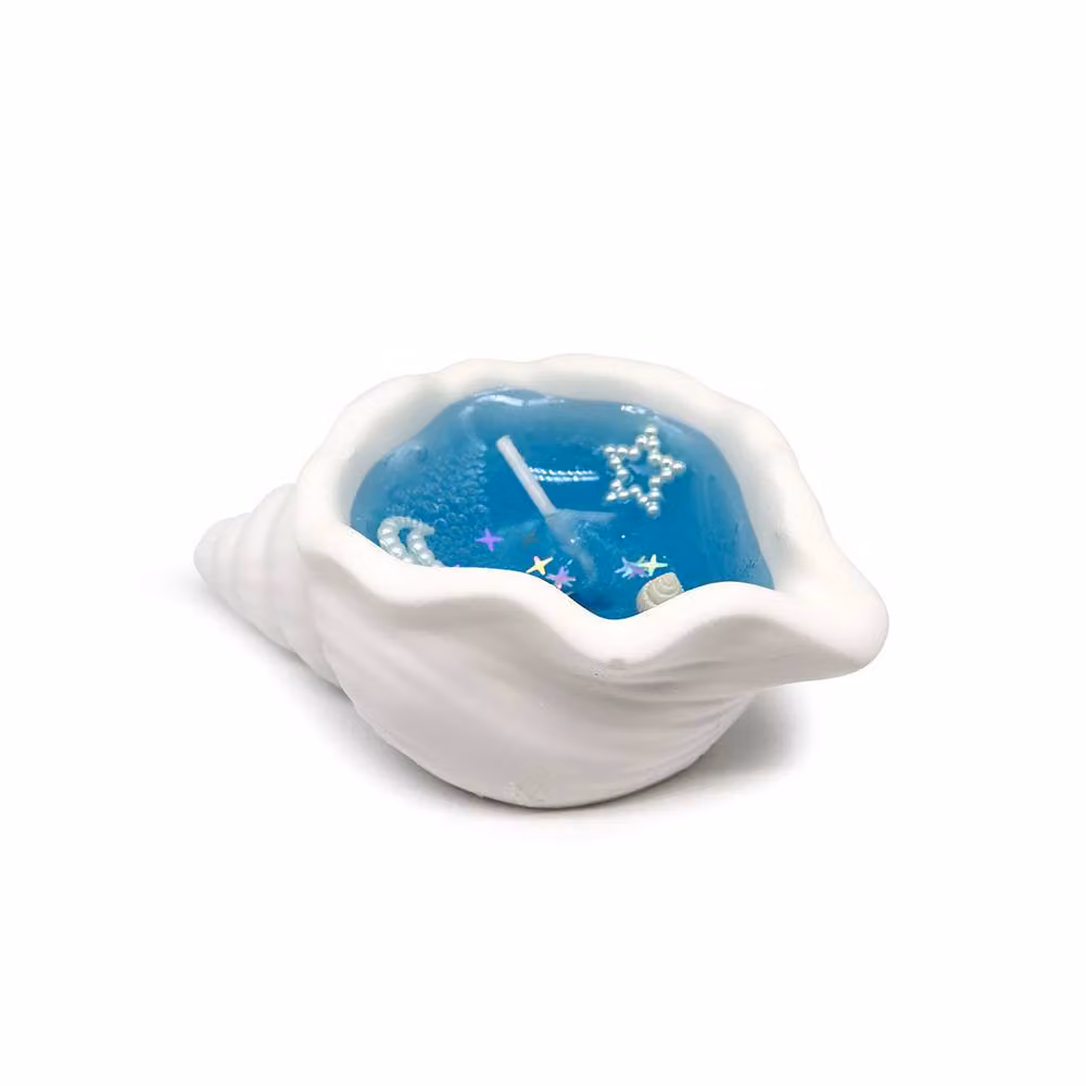 Voltico Blue Seashell Shaped Jelly Wax Scented Candle – 4