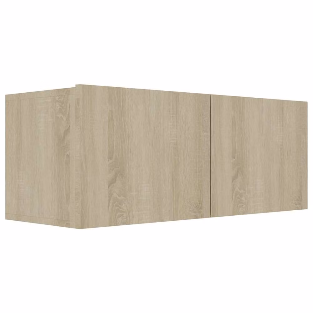 Berkfield Home 4 Piece Sonoma Oak TV Cabinet Set in Light Brown – 3