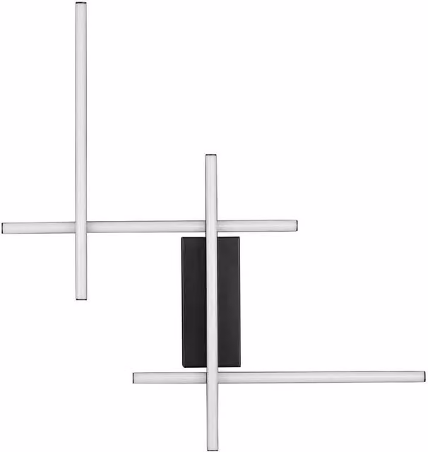 Netlighting Apecho LED Wall Lamp in Black, Dimmable Warm White 3200K, 28W, 1055lm