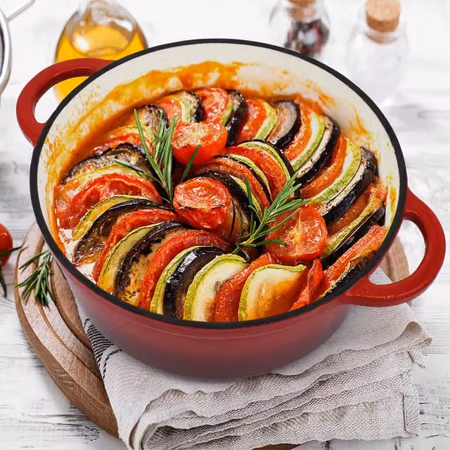 Joejis Red Cast Iron Casserole Dish