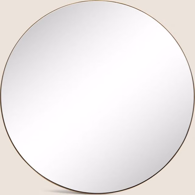 M&S Milan Large Round Gold Wall Mirror