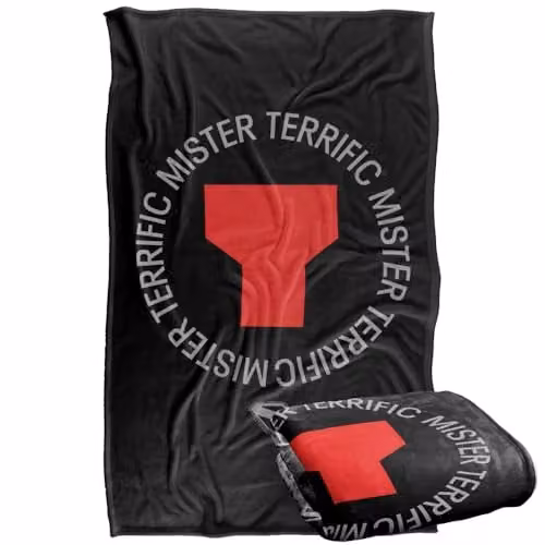 Warner Bros. Superman 2025 Mr Terrific Icon Silky Touch Super Soft Fleece Throw Blanket, W/D/H: 91 x 147 cm – 1