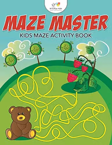 Kreative Kids Maze Master Kids Maze Activity Book, Multicolour